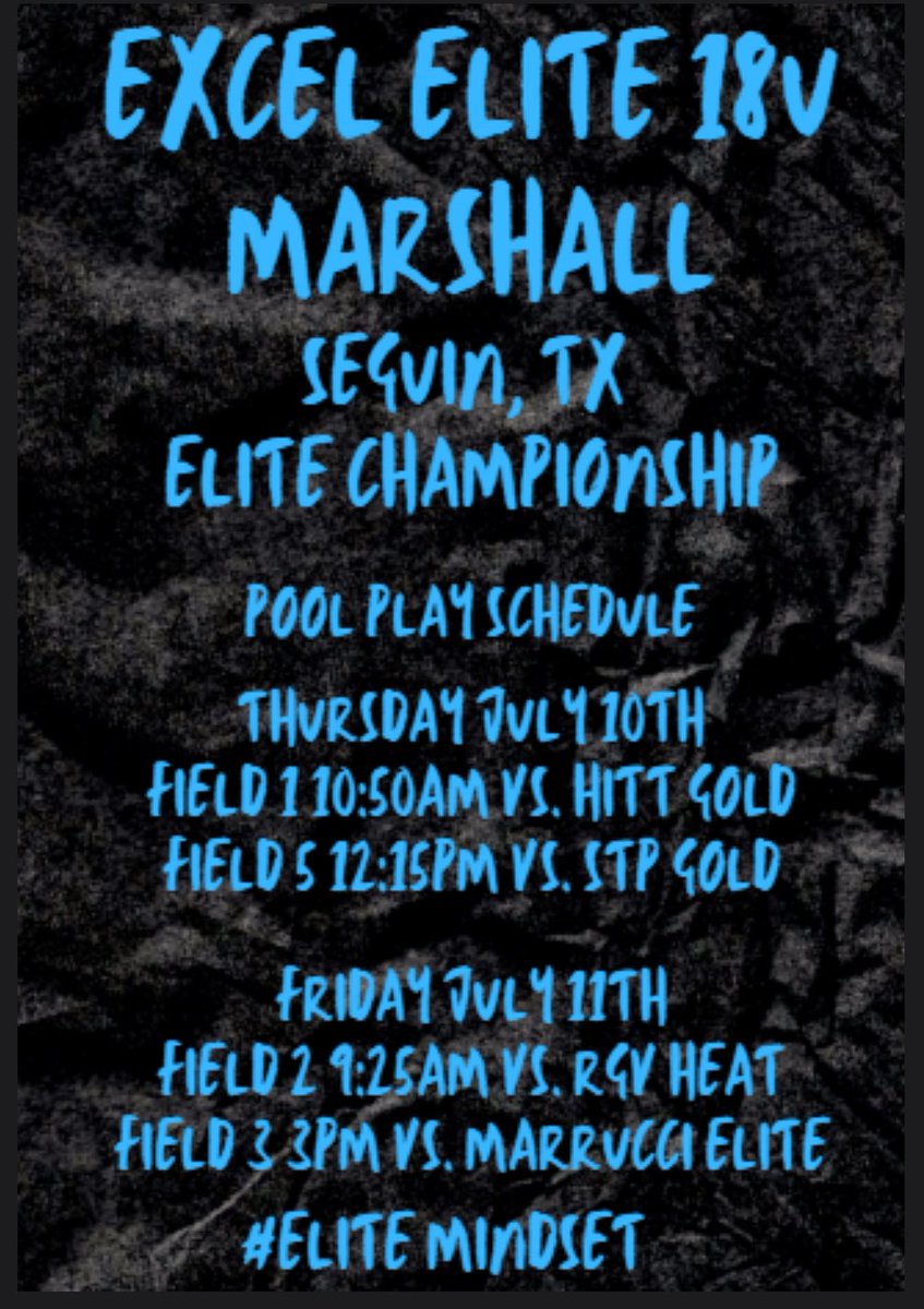 Excel Elite 18u Marshall (@18uexcelelite) on Twitter photo 