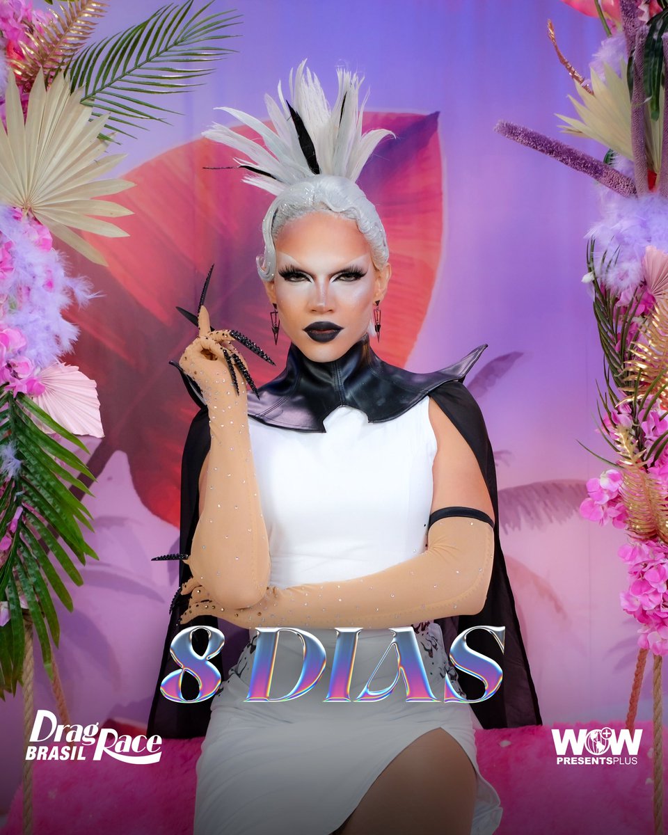 FALTAM 8 DIAS! 👑 <a href="/dragchanell/">CHANEL🦅</a> 

🏁 A 2ª temporada de @dragracebr estreia dia 10 de julho no mundo todo, só no <a href="/wowpresentsplus/">WOW Presents Plus</a>: bit.ly/45tkRUG

🌍 Episódios dublados vão estrear em 12 idiomas (incluindo inglês!) no nosso player web — e chegam nos apps ainda este ano.