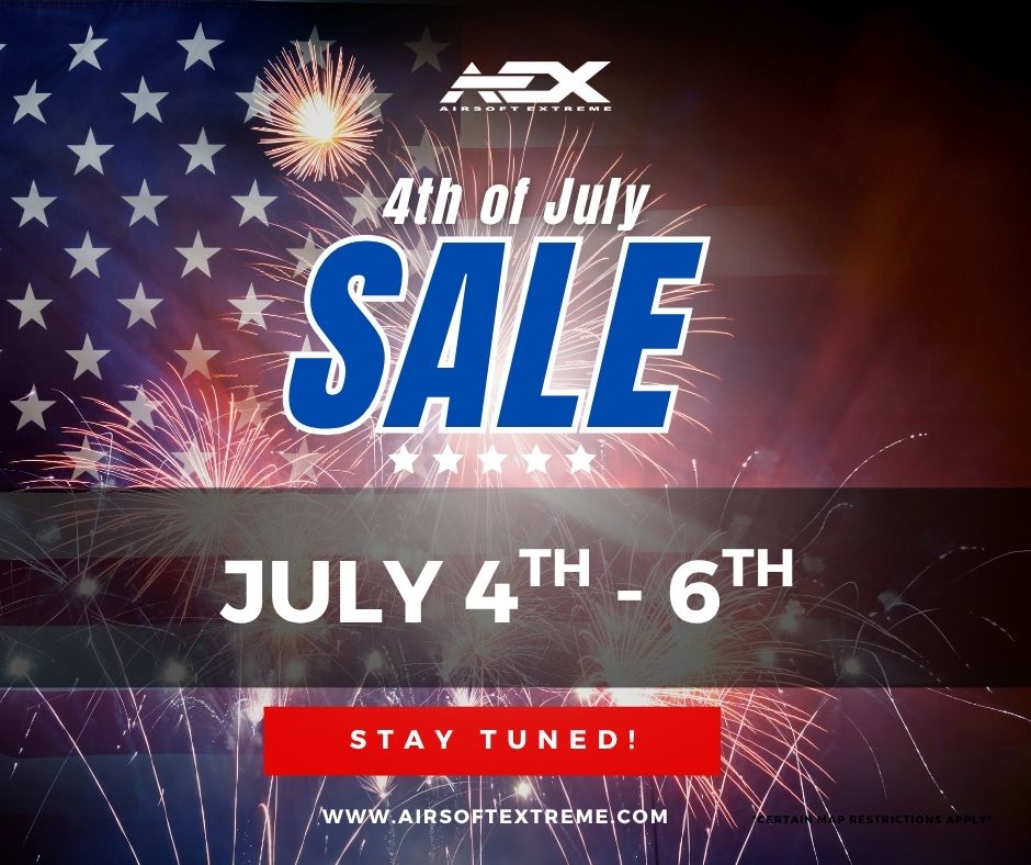 airsoftextreme's tweet photo. AEX 4th of July SALE is COMING! - https://t.co/ltvlHGfPER https://t.co/ITFVC3Ot4o