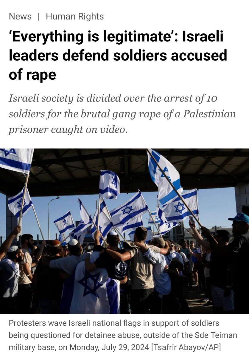 The fact that channel 4 had the guts to show Israelis protesting the right for the IDF to rape Palestinians and Israeli ministers discussing how it should be legal is quite something…. #GazaDoctorsUnderAttack
