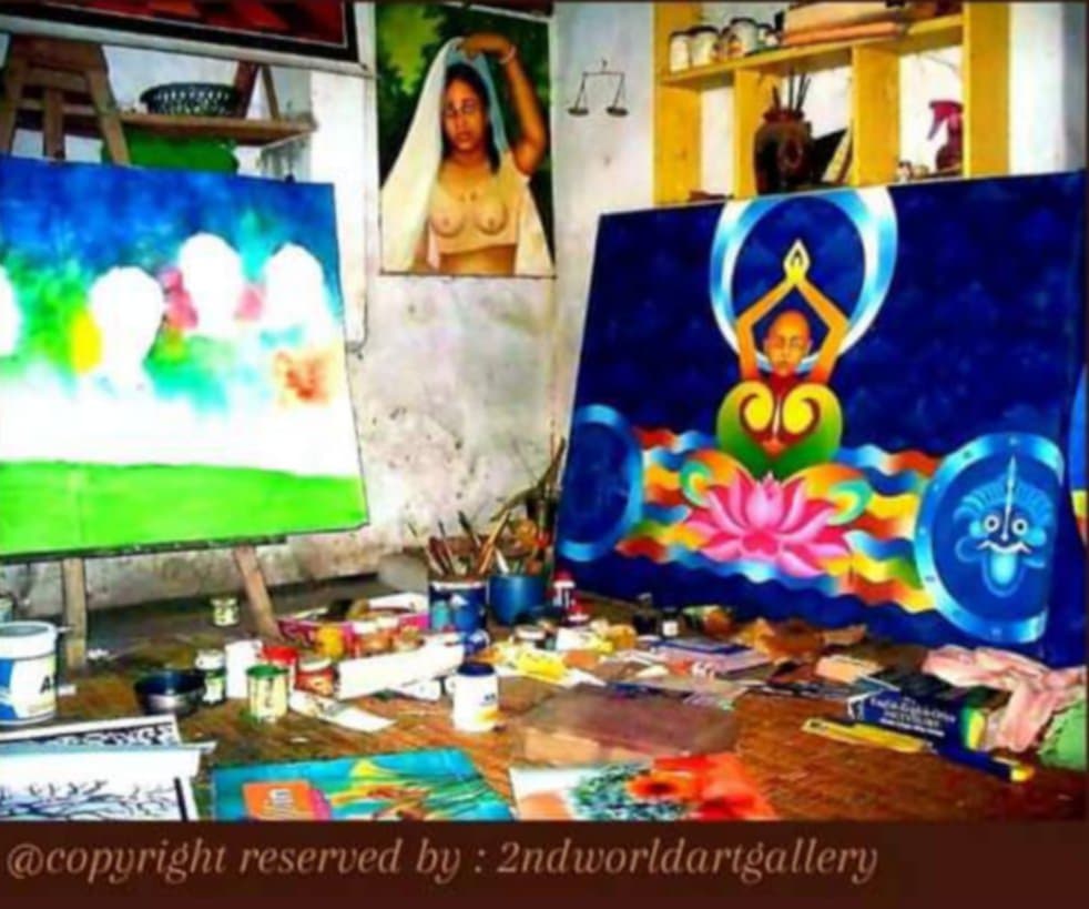Susanta Nayak (@susanta0007) on Twitter photo Art Studio is a temple for an Artist at where he always Worshipping to Time ⏲️
#Chhabiartgallery #chhabiartinstitution #Susanta0007 #artwork #painting #art #auction #gallery <a href="/2ndworldG13477/">2ndworld art gallery</a> <a href="/chhabiartg1096/">Chhabi Art Gallery</a> #art #paintings #Exhibition #Auction #gallerypics Art Studio is a temple for an Artist at where he always Worshipping to Time ⏲️
#Chhabiartgallery #chhabiartinstitution #Susanta0007 #artwork #painting #art #auction #gallery <a href="/2ndworldG13477/">2ndworld art gallery</a> <a href="/chhabiartg1096/">Chhabi Art Gallery</a> #art #paintings #Exhibition #Auction #gallerypics