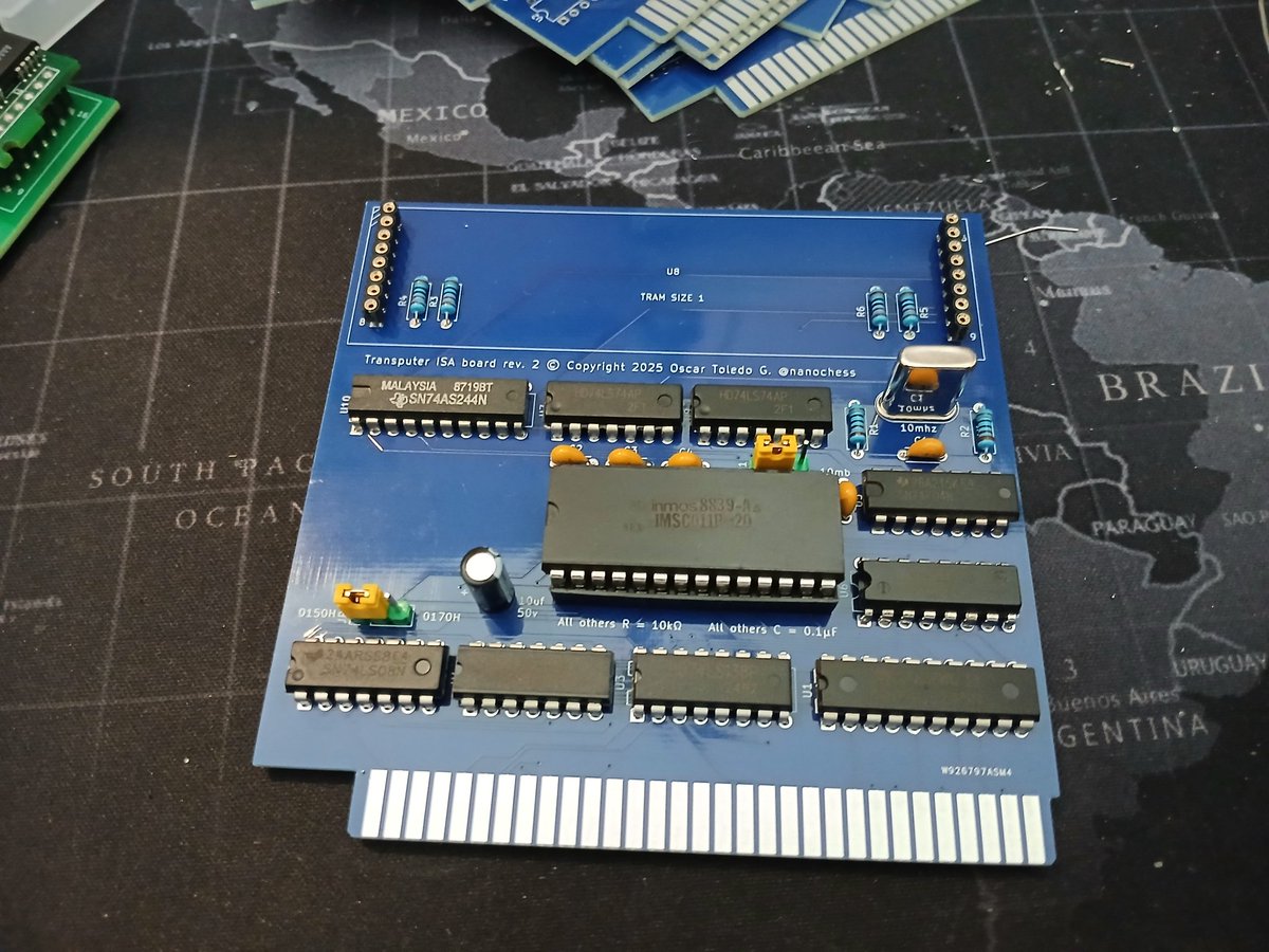 nanochess's tweet image. My building is progressing #retro #transputer