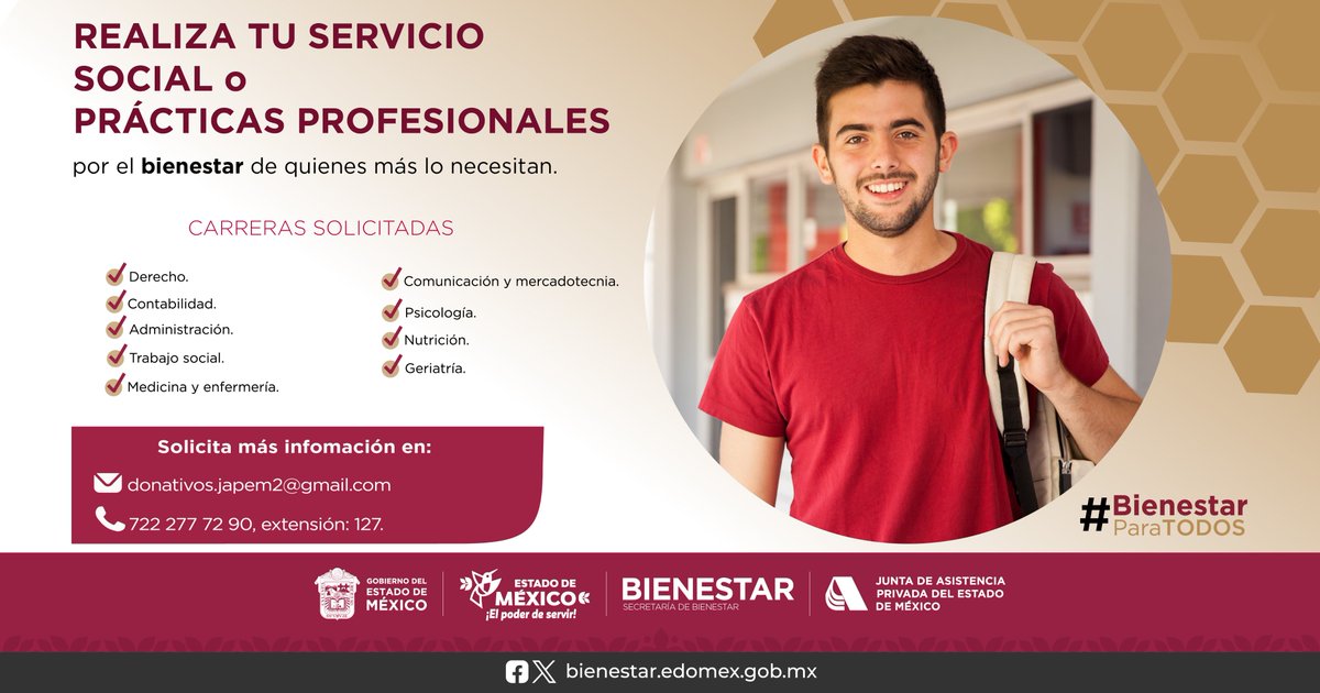 JAP_EdoMex's tweet photo. Descubre el poder de dar. Alimenta tu alma con experiencias que marcan vidas. Haz tu servicio social o prácticas profesionales en una organización con causa. Contáctanos al 722 277 72 90 o 722 277 72 91 ext. 111 #HazLaDiferencia #ServicioSocial #PracticasProfesionales https://t.co/HxXiMP7DGO