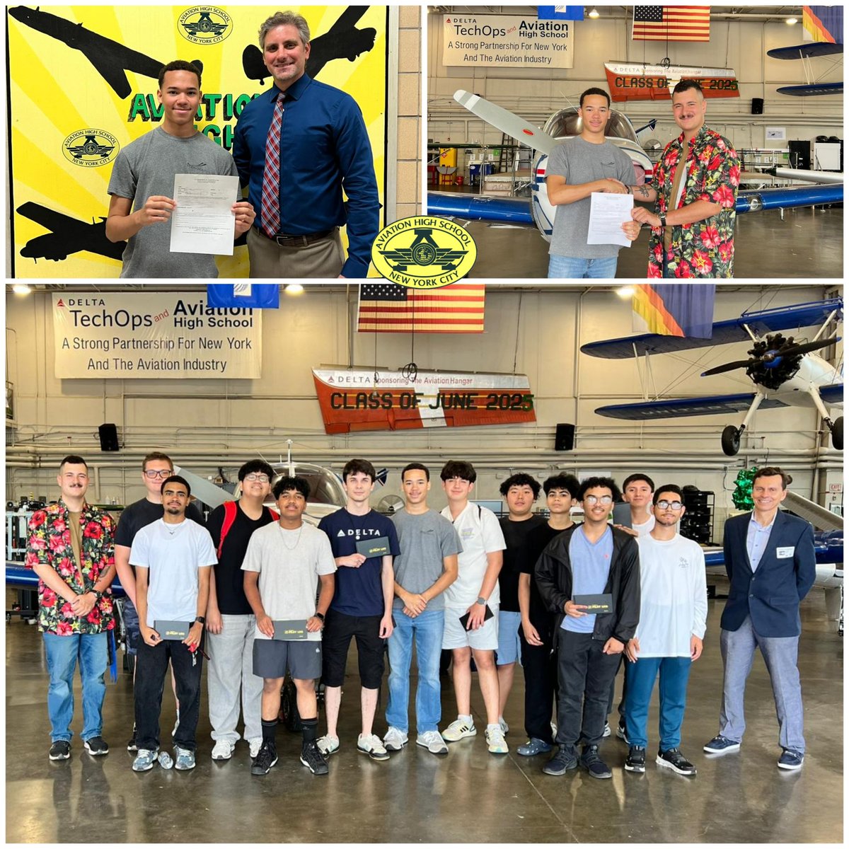 Congrats to Enmanuel Rodriguez (Class of 2026) for passing his FAA Private Pilot Written Exam! 🛩️ He completed it after graduating with Class 25-1—the first AHS Flight Club Private Pilot Ground School Course!

#AviationHS #aircraftmaintenance #aviationhs