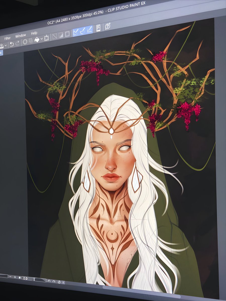 mftfernandez22's tweet image. Fazendo a segunda arte pro @clipstudiopaint...
...e não é que tô gostando bastante dessa história de fazer personagem original? 😌