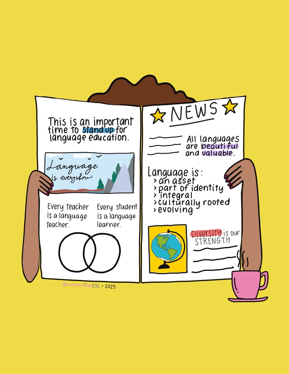 This is an important time to stand up for language education. Teachers of multilingual learners, or English learners, in our nation are important. Every teacher is a language teacher, and every student is a language learner. Language is in every classroom. 

Language is an asset.