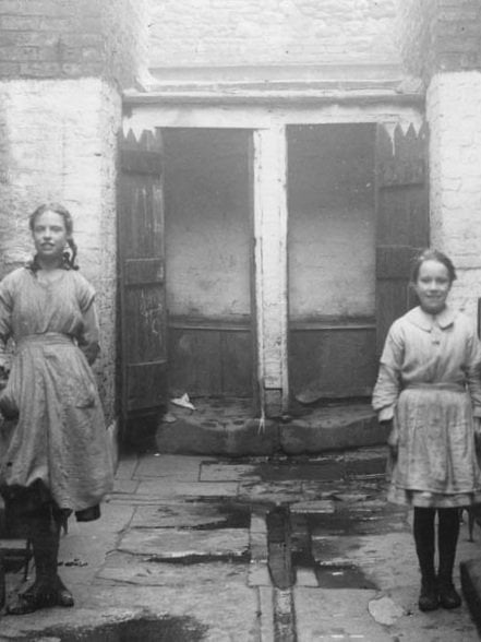 Courtyard Toilets in Liverpool, circa 1900