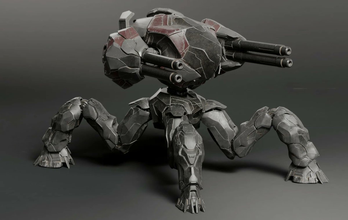 NexusWars_'s tweet image. Saradook's military marvels, the Devastator Model 61 Mk-1 reigns supreme. A 25-foot testament to tactical supremacy, this quad-legged titan boasts unparalleled firepower with its quartet of cannons, designed to maintain control on any battlefield.
First Draft model for our…