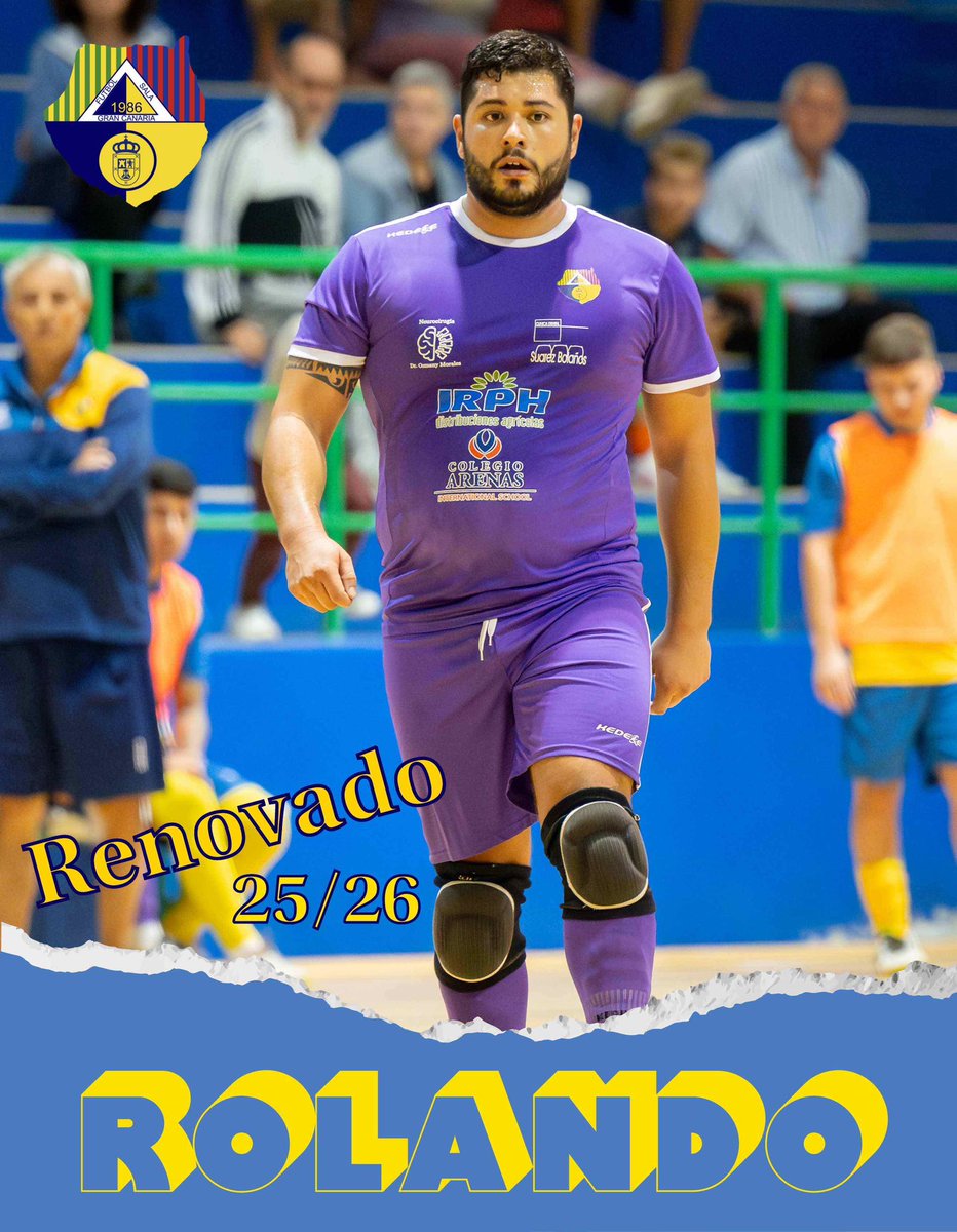 📰 𝐑𝐨𝐥𝐚𝐧𝐝𝐨 𝐒𝐚𝐧𝐝𝐨𝐯𝐚𝐥 seguirá bajo los palos de la portería del Gran Canaria FS para la próxima temporada 25/26.

#nimejoresniperoresdiferentes #GranCanariaFS #futsal
