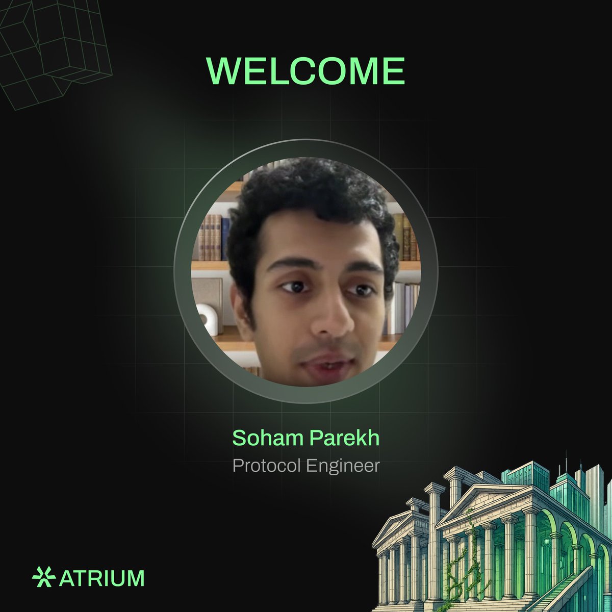 more importantly....

excited to announce Soham Parekh as our first Protocol Engineer.  first hire i've made with 0 interviews. 

background: won 14 hackathons, authored white paper for 6 ICOs, $34.2m in bug bounties, exploring new research into L-1s