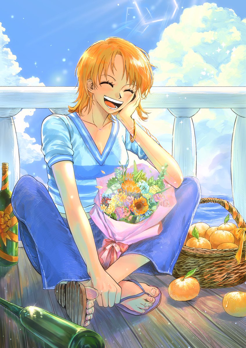 ☀️😽🧡🍊

#ナミ誕生祭2025 
#ナミ生誕祭2025