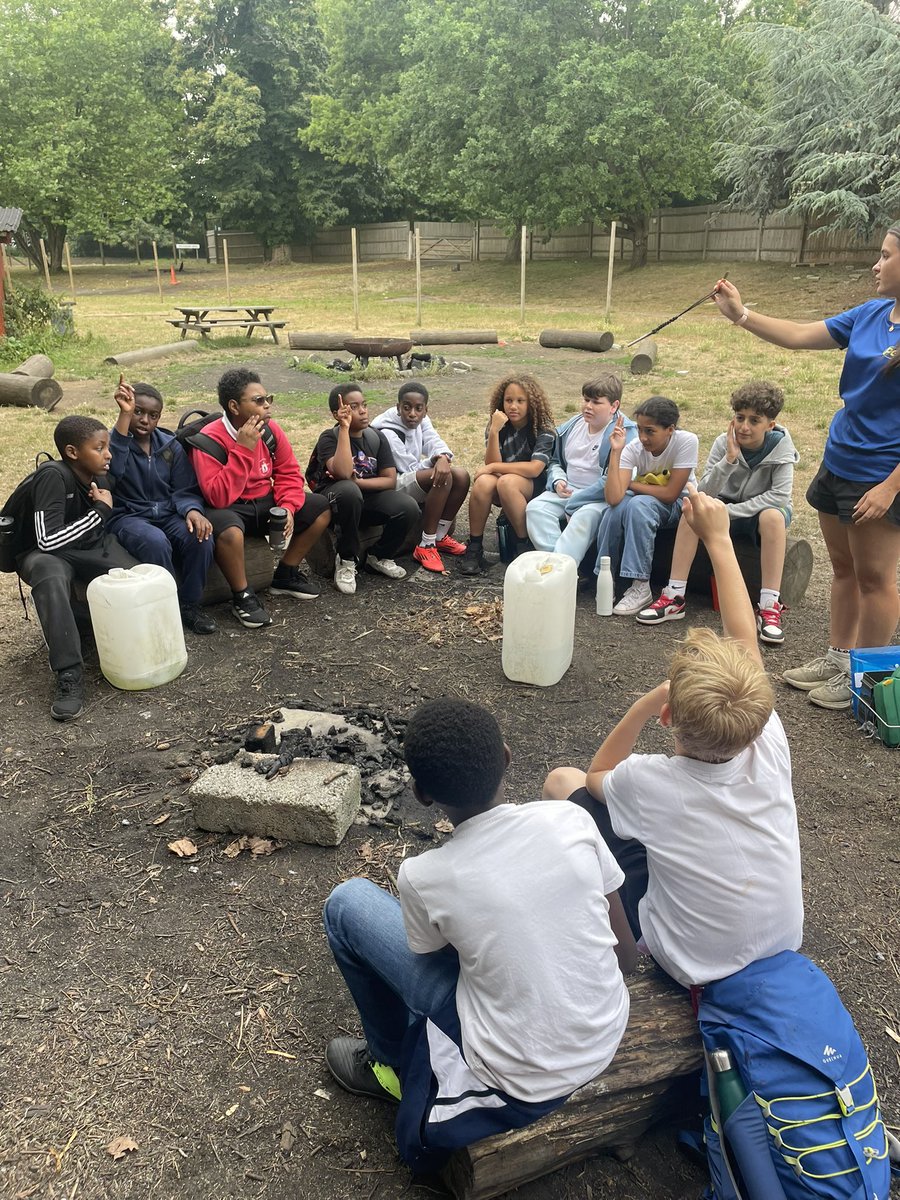 JBprimaryschool's tweet photo. Year 6 enjoying activities on their first afternoon @PGLTravel Grosvenor Hall - firefighting and team sports. https://t.co/9Pe6XBh68g