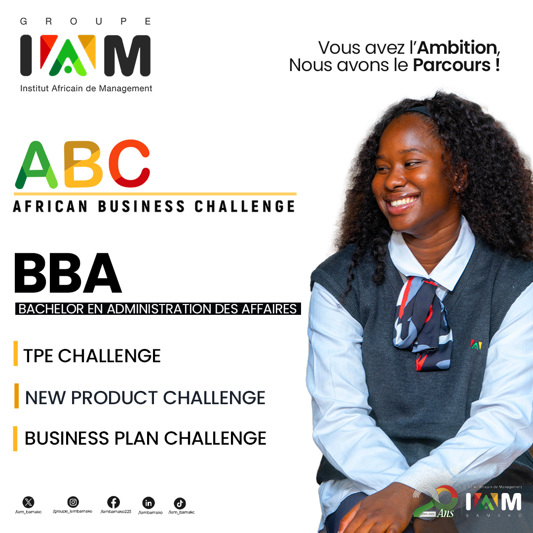 iam_bamako's tweet image. À l&apos;IAM, chaque étape de la formation prépare au monde professionnel.
Nos étudiants de licence abordent une phase décisive de leur parcours : les African Business Challenges.
Bon courage à toutes et à tous pour cette dernière ligne droite.
 ambamako223 #ABChallenge#excellence
