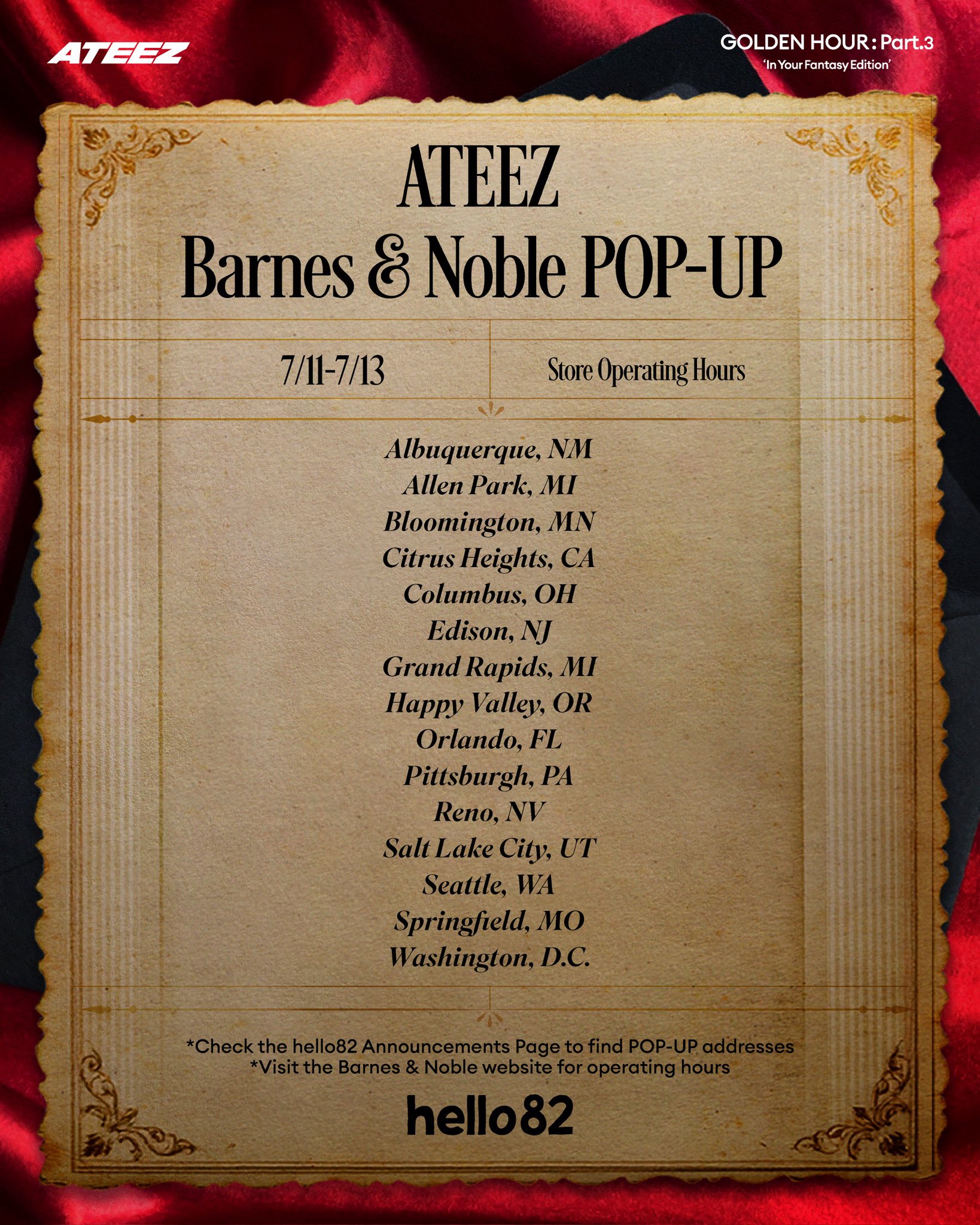 ATEEZ US限定 B&N BARNES&NOBLE サン hello82 ATEEZ US限定 B&N BARNES&NOBLE サン hello82 - メルカリ