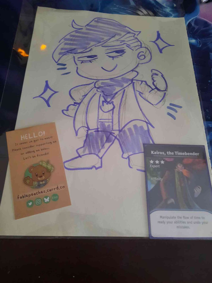 Thinking about this adorable fan art of Kairos. Great job!