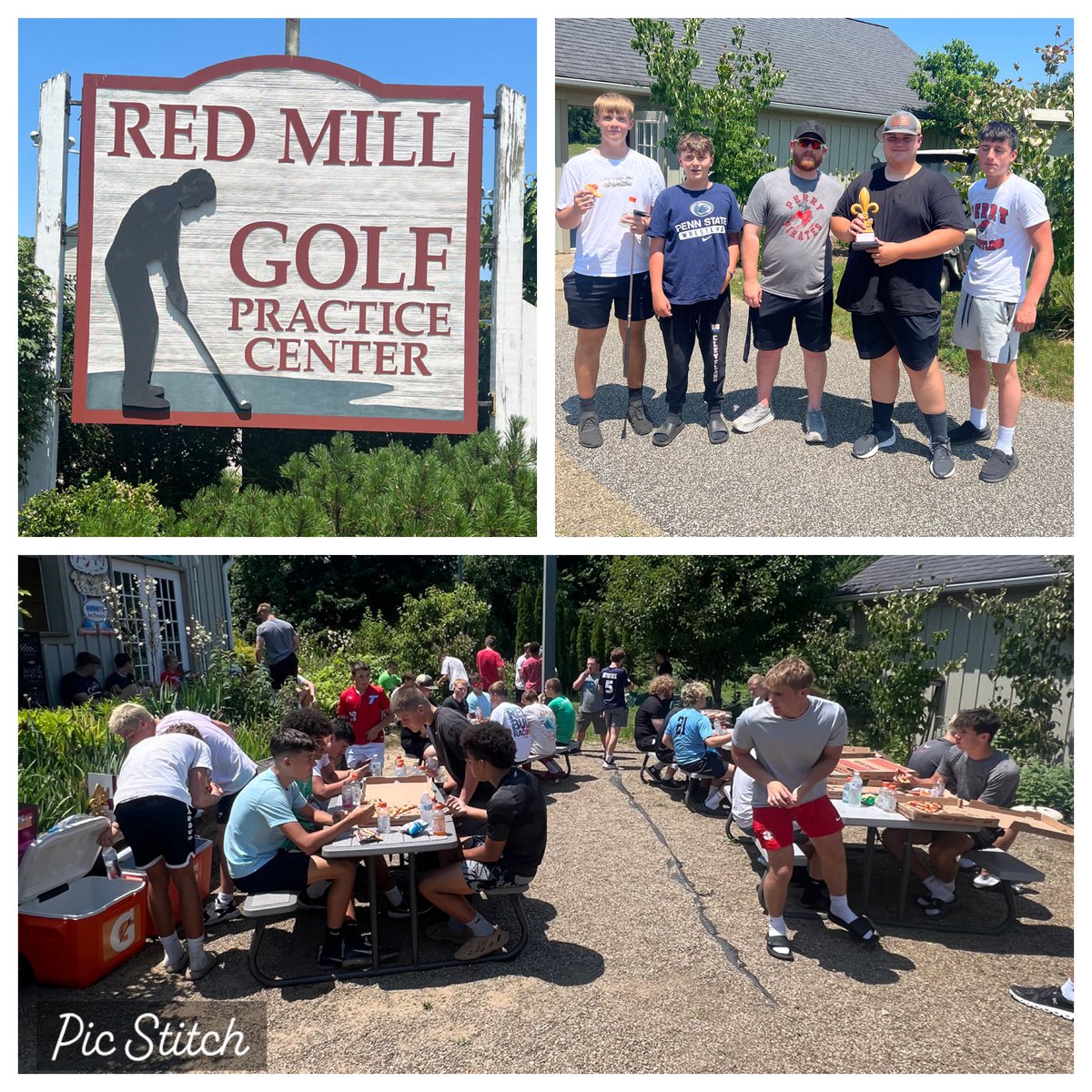 Return of the Perry Putt Putt Championship at saw many course records miraculously set. Despite some “creative” scoring, it was a great day with the squad!!

Big thanks to Red Mill and the Perry Village Market for always supporting our student athletes &amp; schools!
🏴‍☠️ 🏴‍☠️ 🏴‍☠️