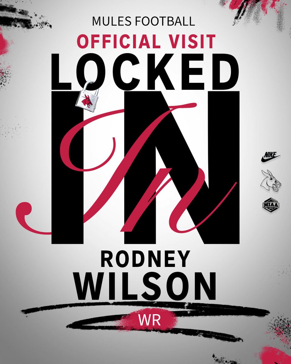 Rodney Wilson Jr. (@rodneyunowilson) on Twitter photo Official Visit Locked In <a href="/UCMFootballTeam/">Mules Football</a> ✅
<a href="/Vince_Mayle/">Coach Mayle</a> <a href="/H_HAWK/">Hayden Hawk</a> <a href="/JoshLamberson/">Coach Lambo</a> <a href="/CoachJ_Johnson/">Coach Johnson</a> <a href="/CoachJayyRedd/">Coach JayyRedd</a> Official Visit Locked In <a href="/UCMFootballTeam/">Mules Football</a> ✅
<a href="/Vince_Mayle/">Coach Mayle</a> <a href="/H_HAWK/">Hayden Hawk</a> <a href="/JoshLamberson/">Coach Lambo</a> <a href="/CoachJ_Johnson/">Coach Johnson</a> <a href="/CoachJayyRedd/">Coach JayyRedd</a>