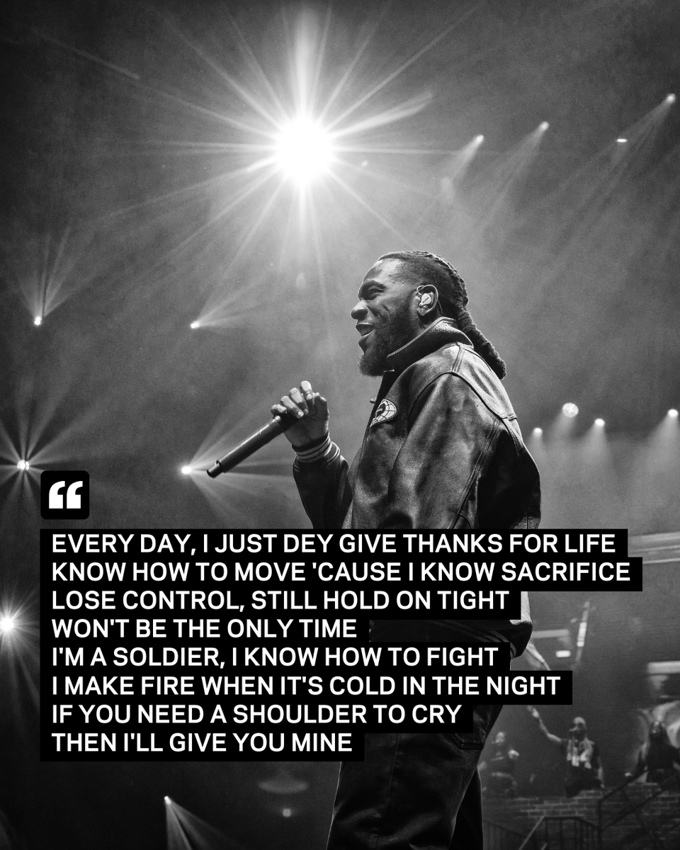 RecordingAcad's tweet image. Happy Birthday to the Nigerian superstar, @burnaboy!
🎤 Since releasing his first mixtape, 'Burn Notice,' in 2011, Burna Boy has taken the world by storm with his soulful vocals, genre-bending style, and endless charisma. In 2021, his album ‘Twice As Tall’ took home the GRAMMY…