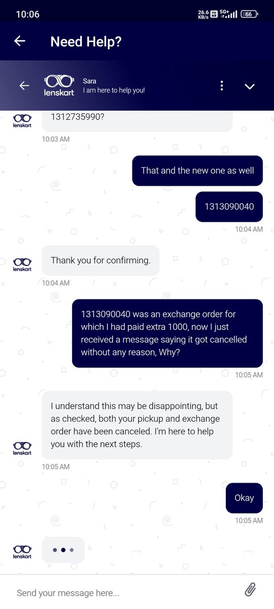 HBKid_Official's tweet photo. @Lenskart_com @peyushbansal 
After having long struggling way to connect with an agent and I was given the solution that knce pickup will be done, the refund of primary order will be provided as store credit, which can be used to buy another pair. https://t.co/9muZQoKcZN