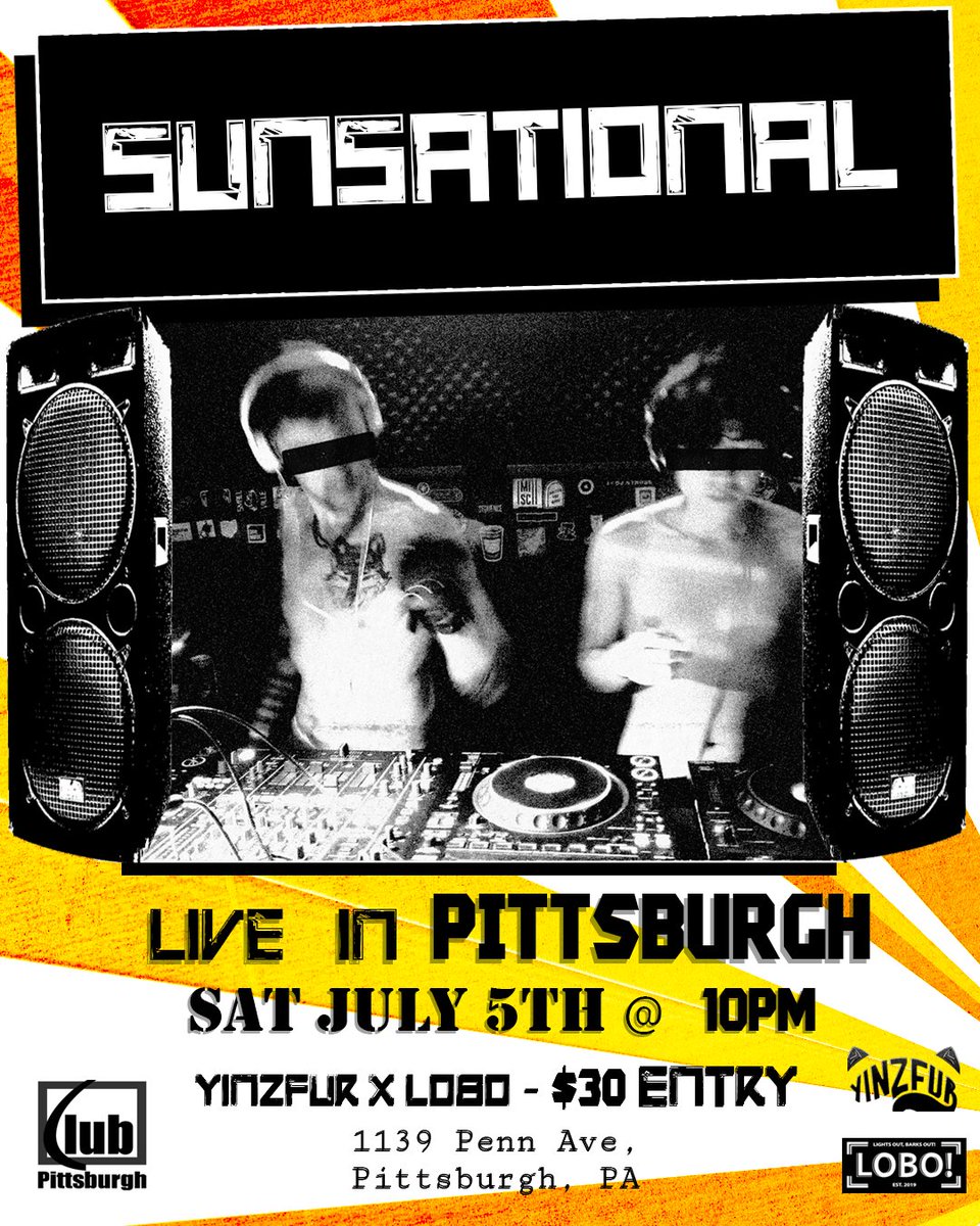 ๐๐๐๐๐ผ๐๐๐๐๐ผ๐ (@sunsationaldj) on Twitter photo Back to where it all started...
Come witness <a href="/wolf_ezo/">๐๐ฏ๐ค โก๏ธ FD + MPLX</a> and <a href="/fizzyteefs/">๐ฆ fizzyteefs.anthro.place ๐ฆ</a>
spin some music to fuck to at <a href="/yinzfur/">Yinzfur๐Next Event: August 18: Dungeons & Doggos</a> x <a href="/LightsOutDC/">LOBO!</a> this Saturday!
July 5th
Location: <a href="/ClubPittsburgh/">Club Pittsburgh, Inc</a>
10PM (Doors at 8PM)
$30 Entry
(Get there early. Last time line was two blocks long) Back to where it all started...
Come witness <a href="/wolf_ezo/">๐๐ฏ๐ค โก๏ธ FD + MPLX</a> and <a href="/fizzyteefs/">๐ฆ fizzyteefs.anthro.place ๐ฆ</a>
spin some music to fuck to at <a href="/yinzfur/">Yinzfur๐Next Event: August 18: Dungeons & Doggos</a> x <a href="/LightsOutDC/">LOBO!</a> this Saturday!
July 5th
Location: <a href="/ClubPittsburgh/">Club Pittsburgh, Inc</a>
10PM (Doors at 8PM)
$30 Entry
(Get there early. Last time line was two blocks long)