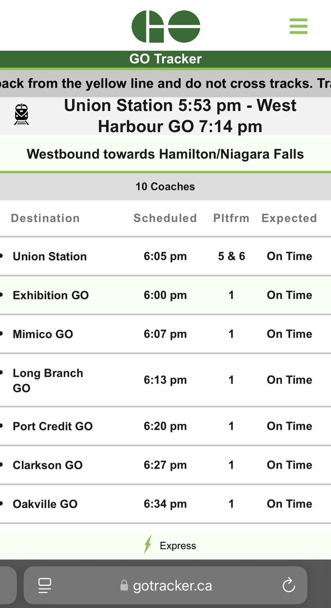 Apparently now not only does <a href="/GOtransit/">GO Transit</a> cancel trains during rush hour, but they’ve introduced time travelling trains! oh jk, this train was cancelled too 😒