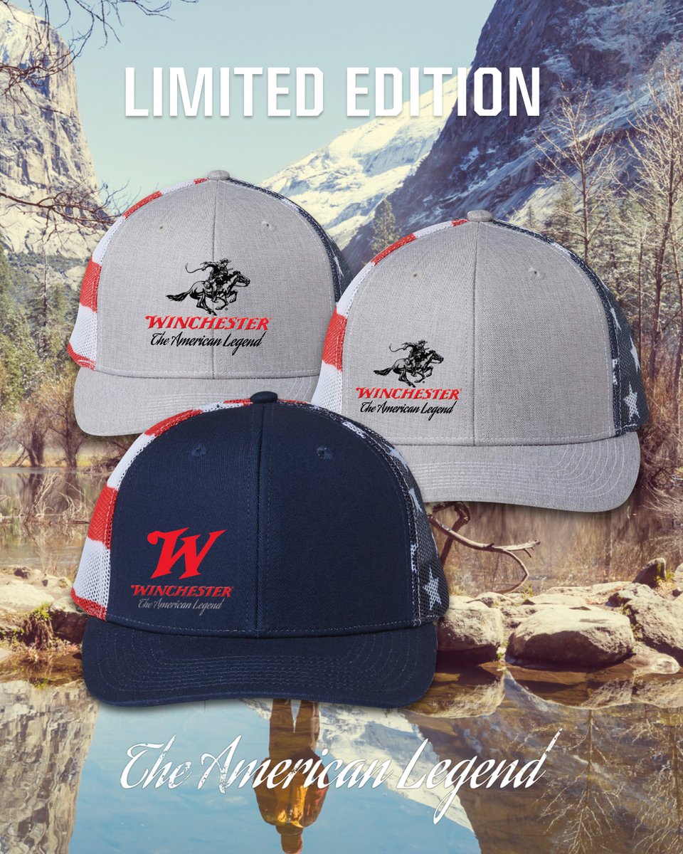 winchester's tweet image. 🔥 Countdown to the 4th starts NOW.
This limited-edition Stars & Stripes Trucker Hats won’t stick around.
🎆 Don’t miss your shot—order today. When they’re gone, they’re gone
🧢 winchestergear.com
#LimitedEdition #IndependenceDay #WinchesterGear