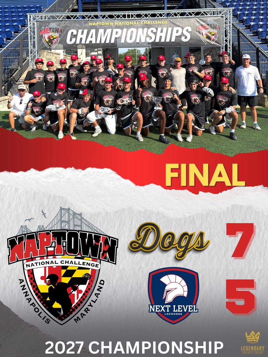 Here’s to the 2027 Naptown Champions! Congrats Mad Dog Lacrosse!