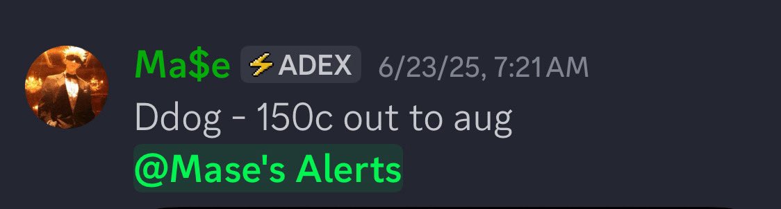 maseflow's tweet image. Ddog: Group about to open big tomorrow. We been in since past week. Now just shy from ITM
adextrades.com