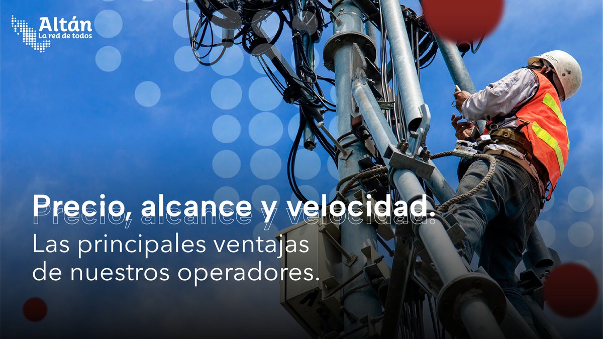 Somos una Red con múltiples caminos para conectarte. ¿Cómo lo hacemos? Con más de 140 OMV (Operadores Móviles Virtuales) con los que nuestra conectividad llega a más personas con planes y promociones a la medida.
​
 Conoce a nuestros operadores: bit.ly/3LQr0PI