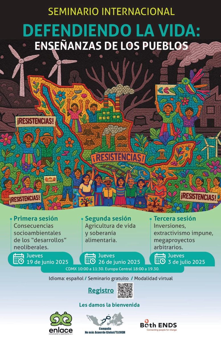 MXREMA's tweet image. Mañana la REMA y @GeoComunes estaremos presentes en el 3era Sesión "Inversiones, extractivismo impune, megaproyectos arbitrarios" hablando sobre "El Litio en México"
¡Asiste!
📷 3 de julio 10:00 a.m.