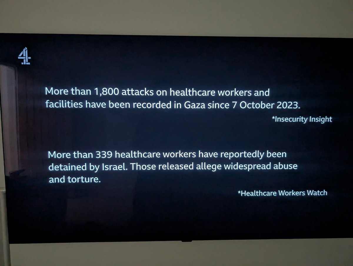 Sally El-Ghazali (@sally_ghazali) on Twitter photo The numbers are shocking. 17000 Palestinian children have been killed by <a href="/IDF/">Israel Defense Forces</a> with a further 30000 injured. How is this justified?!? When will this end?!?
#GazaDoctorsUnderAttack <a href="/Channel4/">Channel 4</a> <a href="/Channel4News/">Channel 4 News</a> The numbers are shocking. 17000 Palestinian children have been killed by <a href="/IDF/">Israel Defense Forces</a> with a further 30000 injured. How is this justified?!? When will this end?!?
#GazaDoctorsUnderAttack <a href="/Channel4/">Channel 4</a> <a href="/Channel4News/">Channel 4 News</a>
