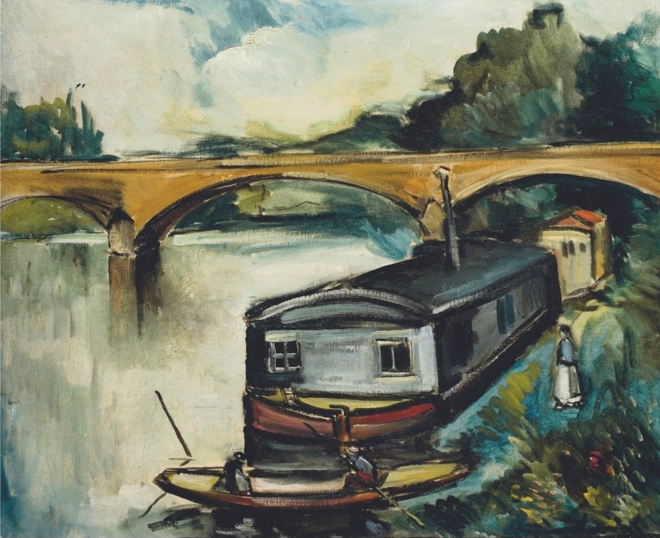 Susan J Hodgetts (Sue) (@hodgetts_susan) on Twitter photo 🖼 Barges near the Bridge of Chatou 
🎨 Maurice de Vlaminck (1876-1958)
#BridgesThursday #Chatou #Art 🖼 Barges near the Bridge of Chatou 
🎨 Maurice de Vlaminck (1876-1958)
#BridgesThursday #Chatou #Art