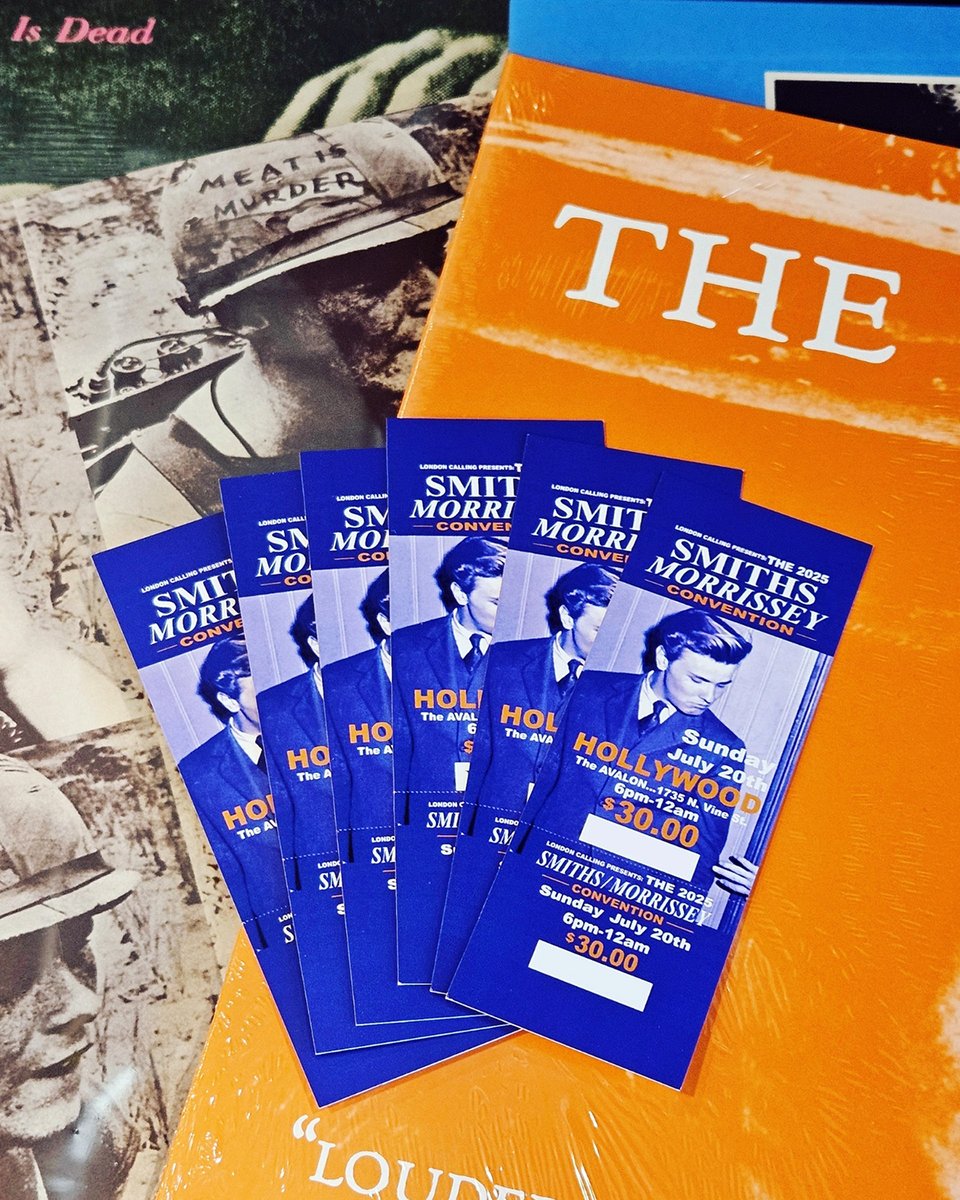 Amoeba Music (@amoebamusic) on Twitter photo Tickets 🎟️ for the 2025 Smiths Morrissey Convention are on sale now at Amoeba Hollywood!
Host <a href="/richardblade/">Richard Blade</a>, special guest <a href="/alainwhytemusic/">AlainWhyteMusic</a>, plus bands, DJs, dancing, contests, giveaways, karaoke & more from 6pm - midnight at the <a href="/AvalonHollywood/">Avalon Hollywood</a> Sunday, July 20. All-ages event! Tickets 🎟️ for the 2025 Smiths Morrissey Convention are on sale now at Amoeba Hollywood!
Host <a href="/richardblade/">Richard Blade</a>, special guest <a href="/alainwhytemusic/">AlainWhyteMusic</a>, plus bands, DJs, dancing, contests, giveaways, karaoke & more from 6pm - midnight at the <a href="/AvalonHollywood/">Avalon Hollywood</a> Sunday, July 20. All-ages event!