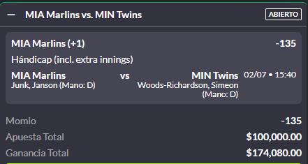 Diego Palafox ⚾️ APUESTA MAXIMA 🔥

Vámonos con esta jugada máxima de Diego Palafox mi carnales ✅‼️

+1 ❤️ Para que se gane mis carnales