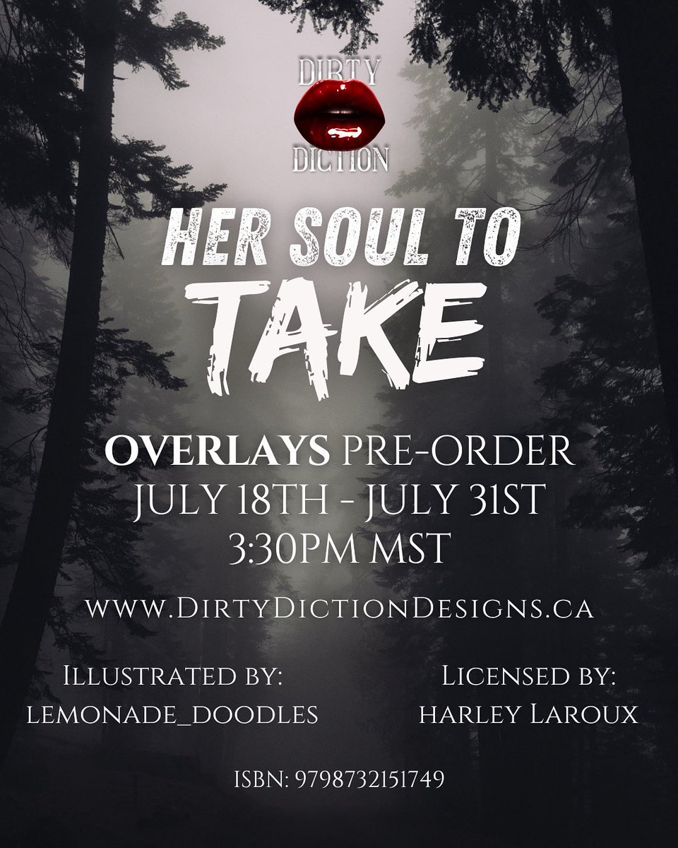 dirty_diction's tweet photo. Did you see the news 👀😈
Officially licensed by @harleylaroux
Artwork by lemonade_doodles
Head on over to |nsta for all the information xx
#nsfw #smut #paranormalromance #harleylaroux #bookish #bookart #overlays #fanart #hersoultotake https://t.co/0bltAWXHnQ