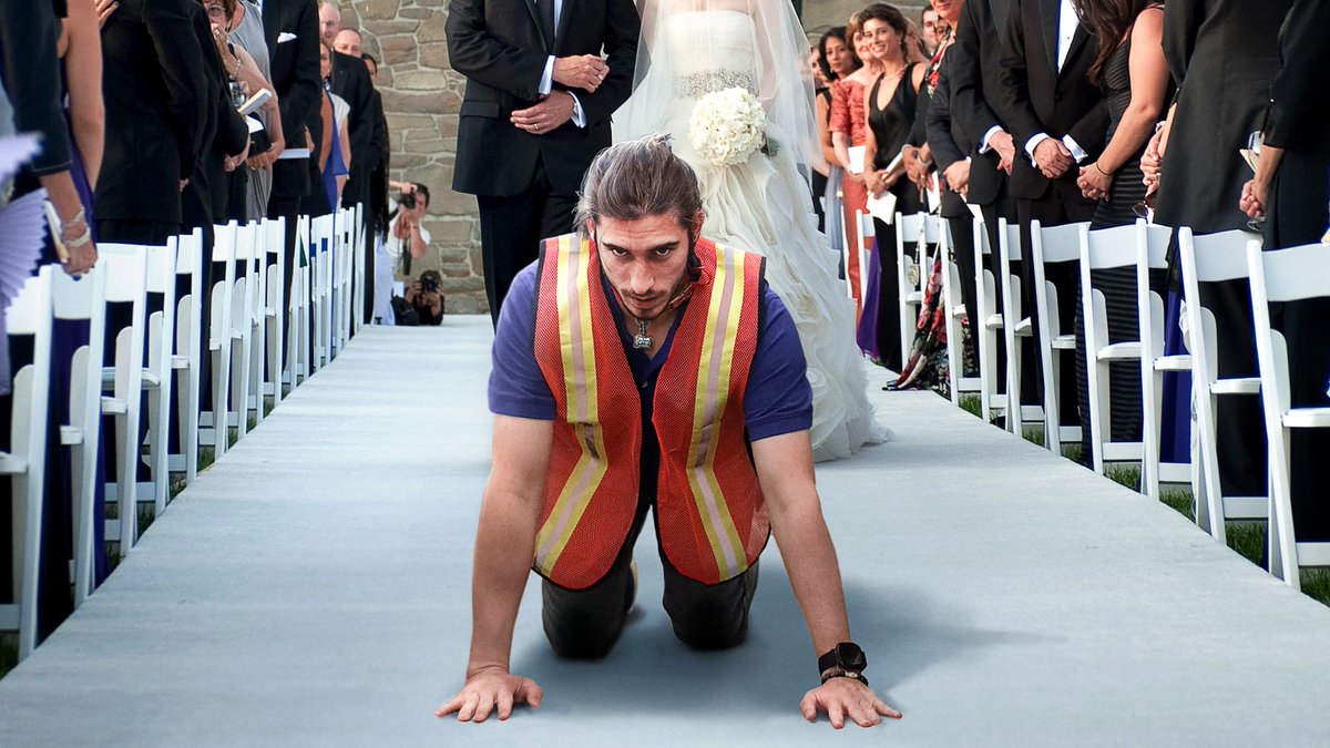 Bezos Wedding Guests Delighted By Amazon Worker With Ring Tied To Collar Crawling Down Aisle theonion.com/bezos-wedding-…
