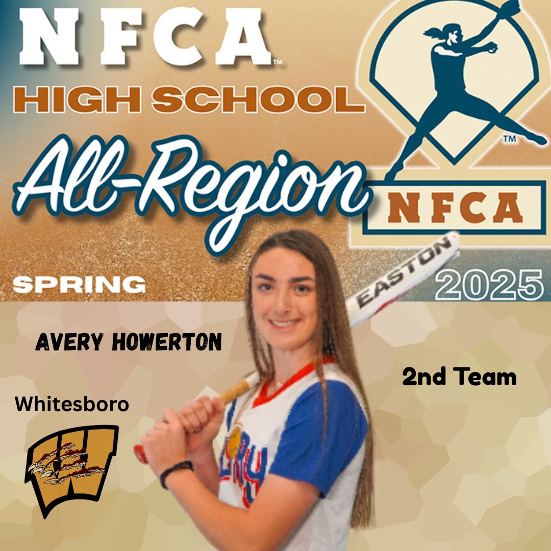 Texas Glory (@texasglory) on Twitter photo Texas Tech commit Avery Howerton ('26, Whitesboro) is 2025 NFCA HS All-Region 2nd Team.
@nfca <a href="/EastonFastpitch/">Easton Fastpitch</a> @ripitsports @gmsportsmedia1 Texas Tech commit Avery Howerton ('26, Whitesboro) is 2025 NFCA HS All-Region 2nd Team.
@nfca <a href="/EastonFastpitch/">Easton Fastpitch</a> @ripitsports @gmsportsmedia1