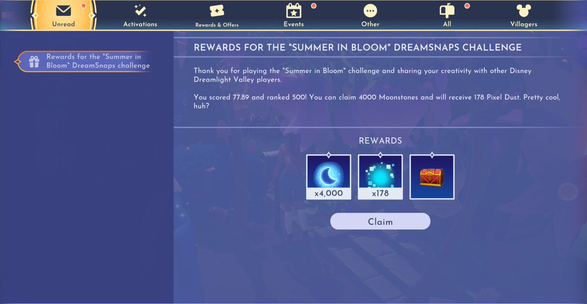 dreagg (@dreagg) on Twitter photo Summer in Bloom Submission!
Highest rank for me yet! Yay 😀
Thank you for all the advice <a href="/Probably_Senpai/">Probably Senpai</a> :3
<a href="/DisneyDLV/">Disney Dreamlight Valley</a> #DDLV #DreamSnaps Summer in Bloom Submission!
Highest rank for me yet! Yay 😀
Thank you for all the advice <a href="/Probably_Senpai/">Probably Senpai</a> :3
<a href="/DisneyDLV/">Disney Dreamlight Valley</a> #DDLV #DreamSnaps