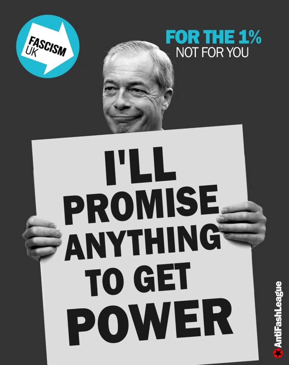 <a href="/Sonny496/">Lostintranslation</a> <a href="/Nigel_Farage/">Nigel Farage MP</a> Because all his supporters are uneducated on benefits or white male n stale pensioners 
Farage has no interest whatsoever in paying benefits or the NHS. Only making money 💰🤑 for himself and millionaires. Cutting taxes and the poor to pay the price