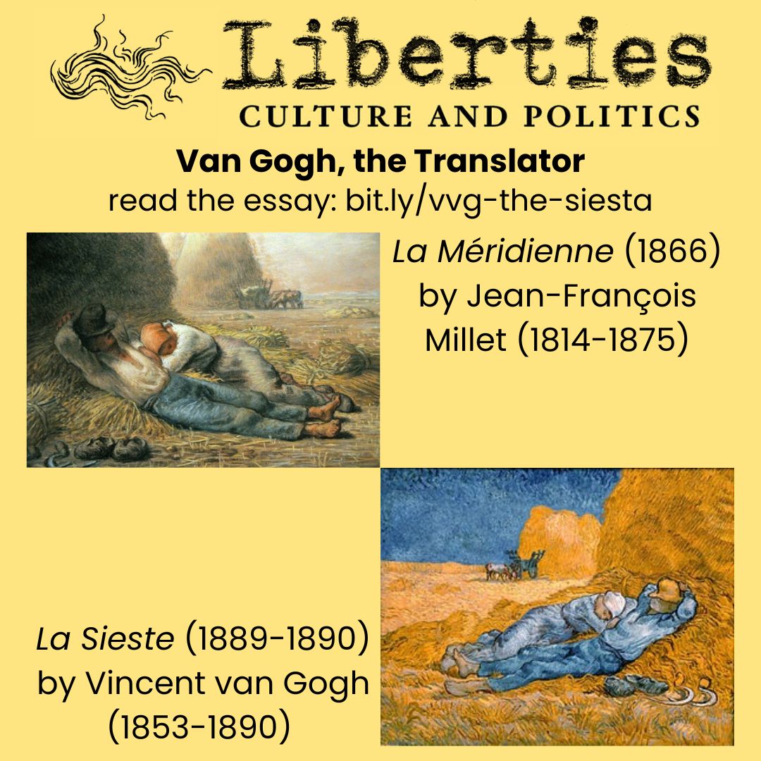 Jenny Bhatt (@jennybhatt) on Twitter photo An essay of mine was published today at <a href="/readliberties/">Liberties Journal of Culture and Politics</a>. It's about a different aspect of Vincent van Gogh's craft and art: his translation work. Have a read? libertiesjournal.com/online-article… An essay of mine was published today at <a href="/readliberties/">Liberties Journal of Culture and Politics</a>. It's about a different aspect of Vincent van Gogh's craft and art: his translation work. Have a read? libertiesjournal.com/online-article…