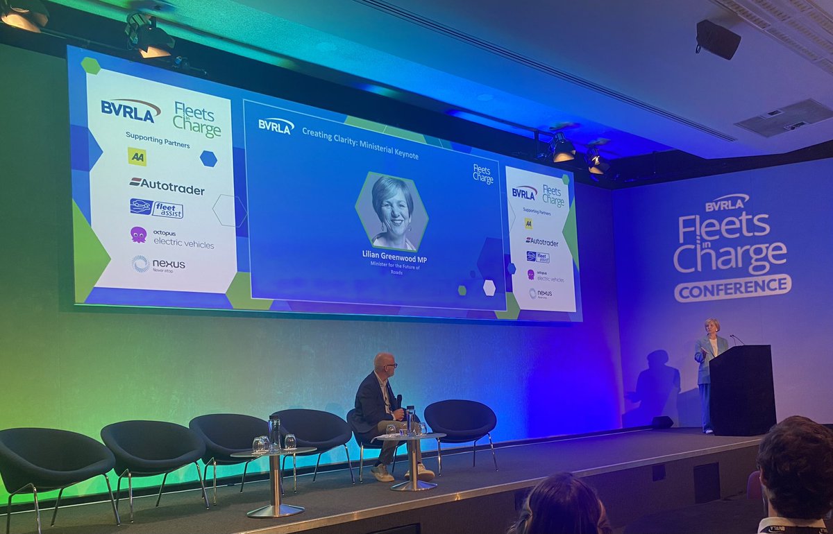 AAPresident's tweet image. Been at @bvrla #FleetsInCharge conference chairing a panel. @LilianGreenwood gave good presentation. Conclusion more needs to be done to help consumers choose zero emission vehicles.