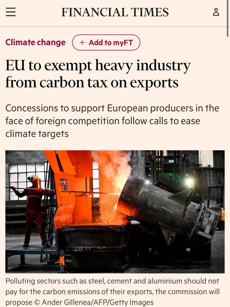 Does the carbon tax need to go?

The EU just exempted steel, cement &amp; aluminum from carbon taxes on exports—because they know it kills competitiveness.

Carney wants to do it anyway.

Canada needs digital &amp; energy sovereignty—not self-imposed losses like DST and carbon taxes.