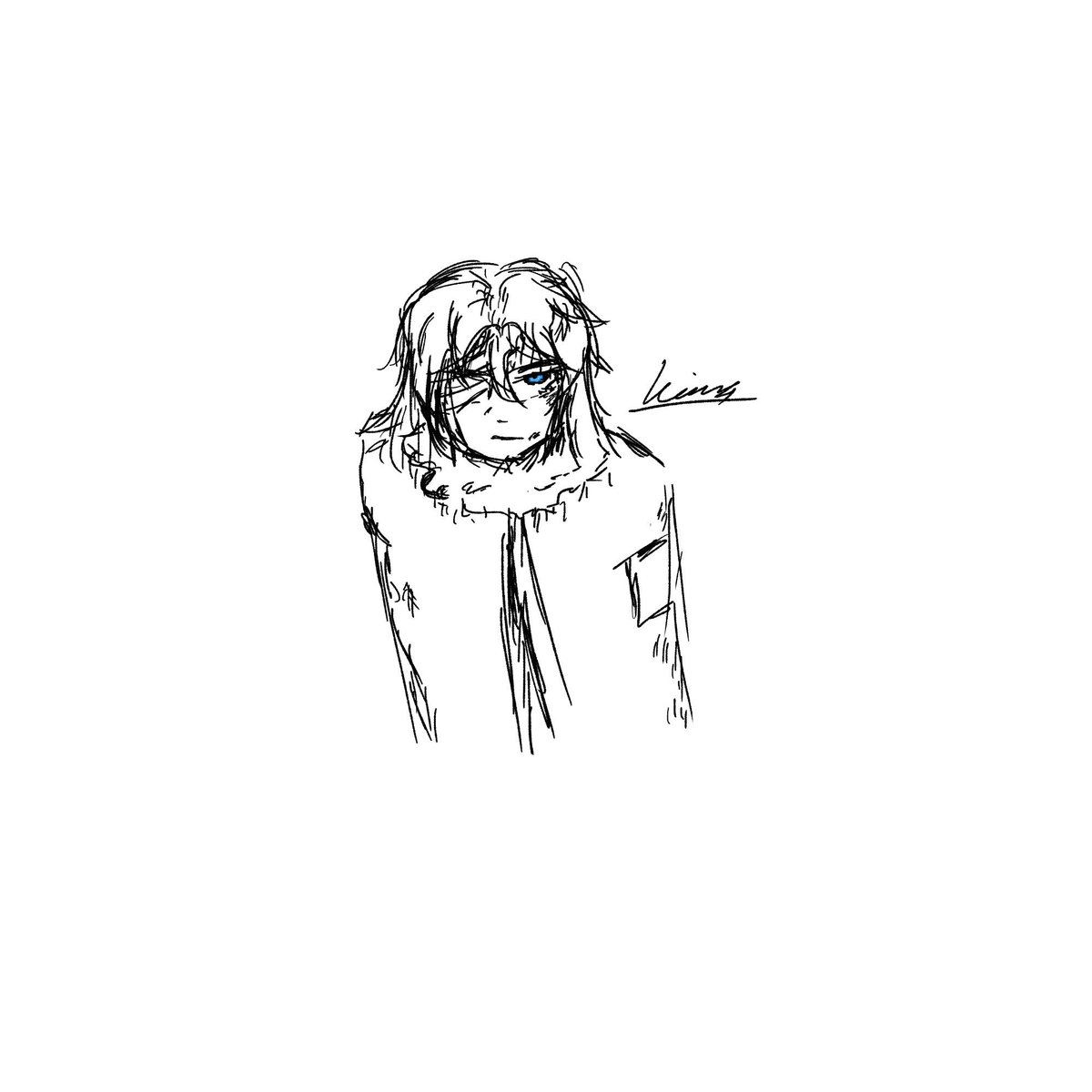 kingcosmore's tweet image. freya doodle 6 #digitalart #originalcharacter
