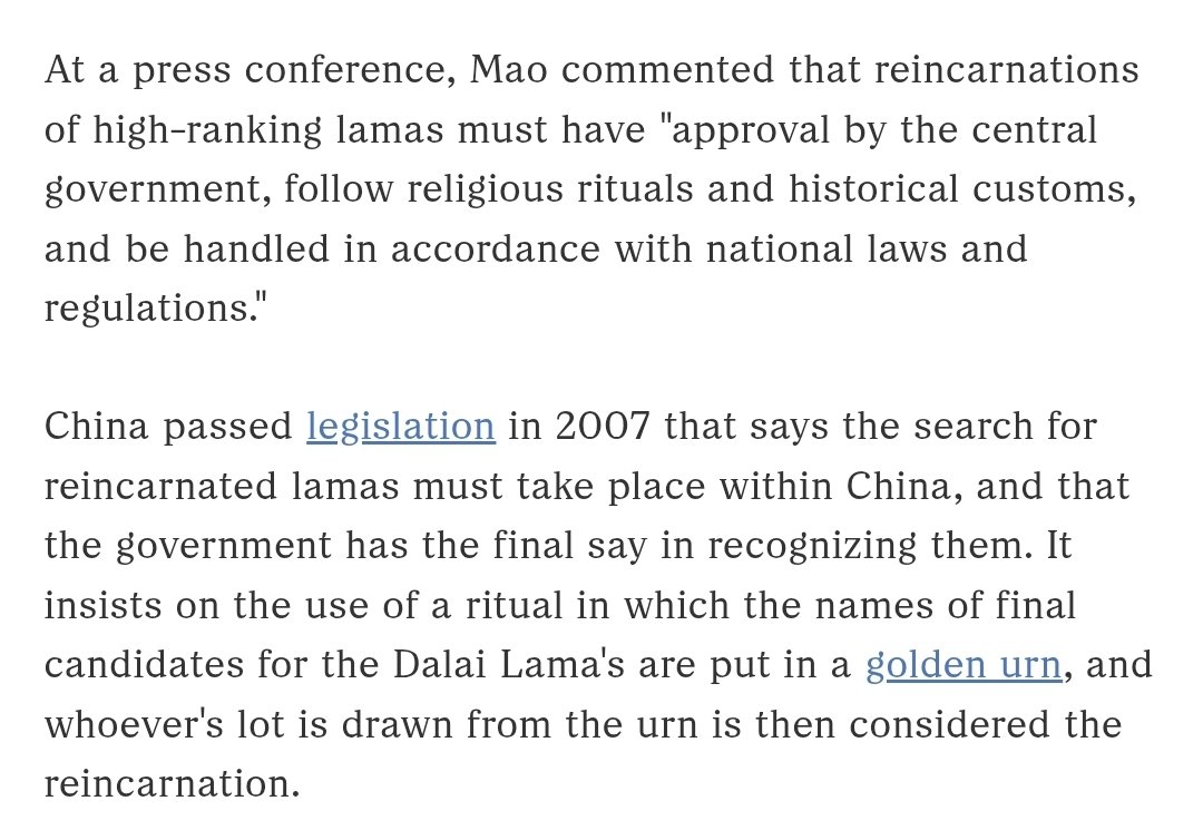 China is once again testing whether one can legislate reincarnation