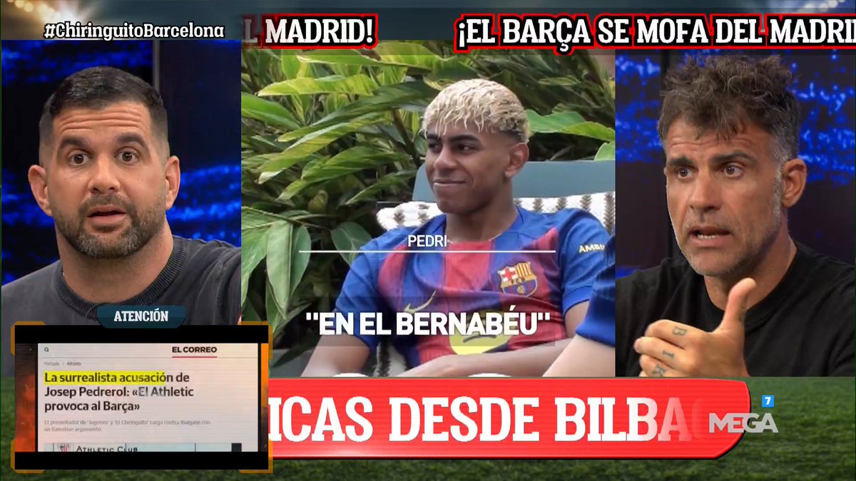 El Chiringuito TV (@elchiringuitotv) on Twitter photo 🔟 "Publicitariamente, el anuncio del Barça es un DIEZ".
🤩 <a href="/10JoseAlvarez/">Jose Alvarez Haya</a>, enamorado de la presentación de la camiseta culé. 🔟 "Publicitariamente, el anuncio del Barça es un DIEZ".
🤩 <a href="/10JoseAlvarez/">Jose Alvarez Haya</a>, enamorado de la presentación de la camiseta culé.
