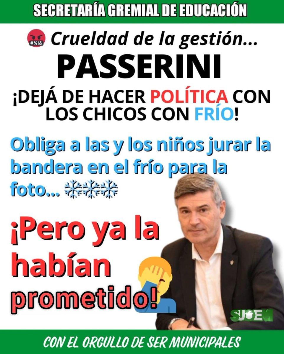 MarxLivre's tweet photo. @Passeriniok
@Lorenzattiok
@AliciaLaTerzaok
@ElDoce
@RadioMitre
@Telefe
@Continental590
@canal10cba 
@MolinaGusta @leoguevara80 @Cadena3Com @andres_oliva 

 EL INTENDENTE OBLIGA A PROMETER PATRIA MIENTRAS DESPRECIA A QUIENES LA ENSEÑAMOS. 
#Passerinicruel https://t.co/8t8vnAV3VY