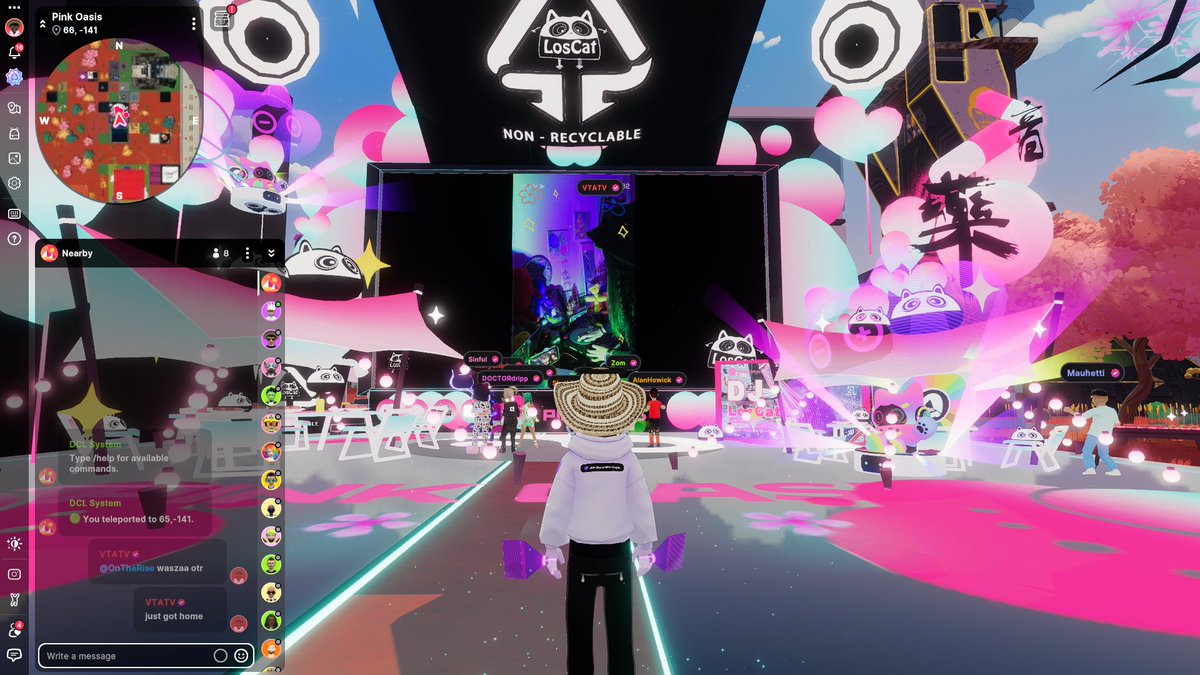 chilling with <a href="/LosCat__/">LosCat</a> in <a href="/decentraland/">Decentraland</a> is golden!! Love the set and vibes always tap in and join in the fun click link below &gt;&gt;&gt; 

decentraland.org/events/event/?…

Shout out <a href="/bitfiendd/">bitfiend.eth 🔺</a> <a href="/ontherisecc34/">OnTheRise</a>