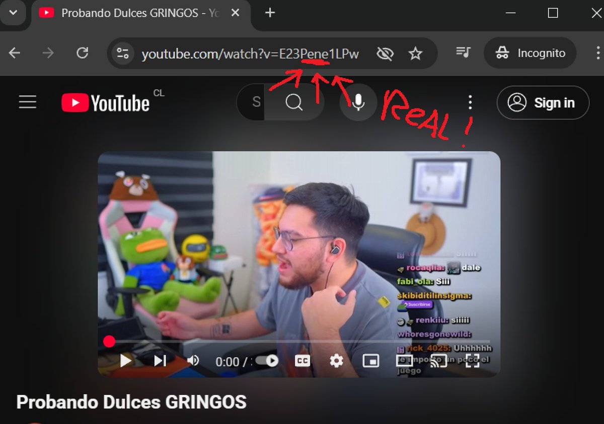 CristianGhost_'s tweet image. soy el unico youtuber de chile con un video que tiene &quot;Pene&quot; en el link, hazte esa german