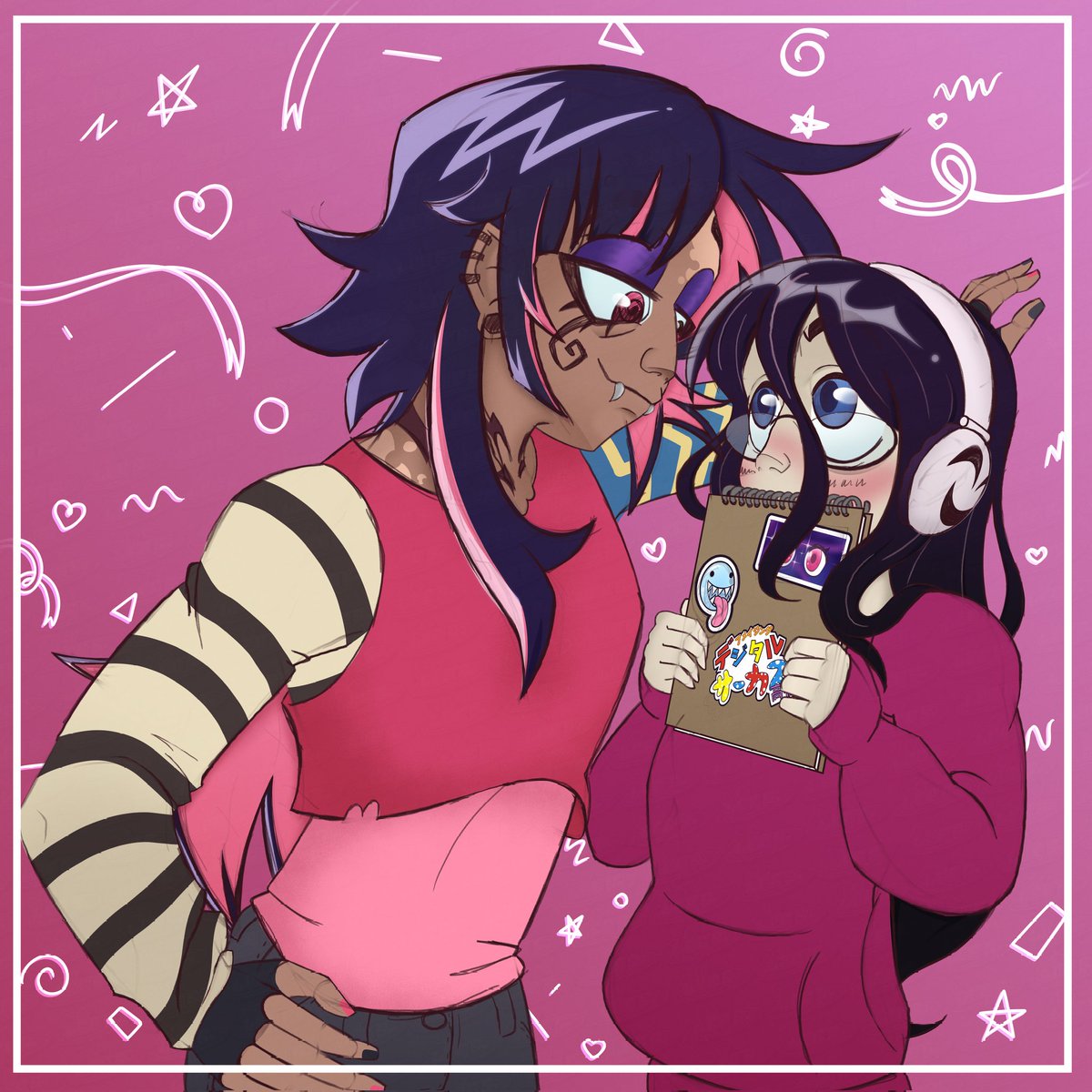 Gangle x Zooble
••••
Inspired by <a href="/AshNicholsArt/">Ashley Nichols 🐰</a> designs! I made a few teeks with them, LOVE how they turned out!
••••
#tadc  #tadczooble #ganglexzooble #abstragedy #abstragedyfanart  #digitalart  #digitalartist #clipstudiopaint #characterart #characterdesigner