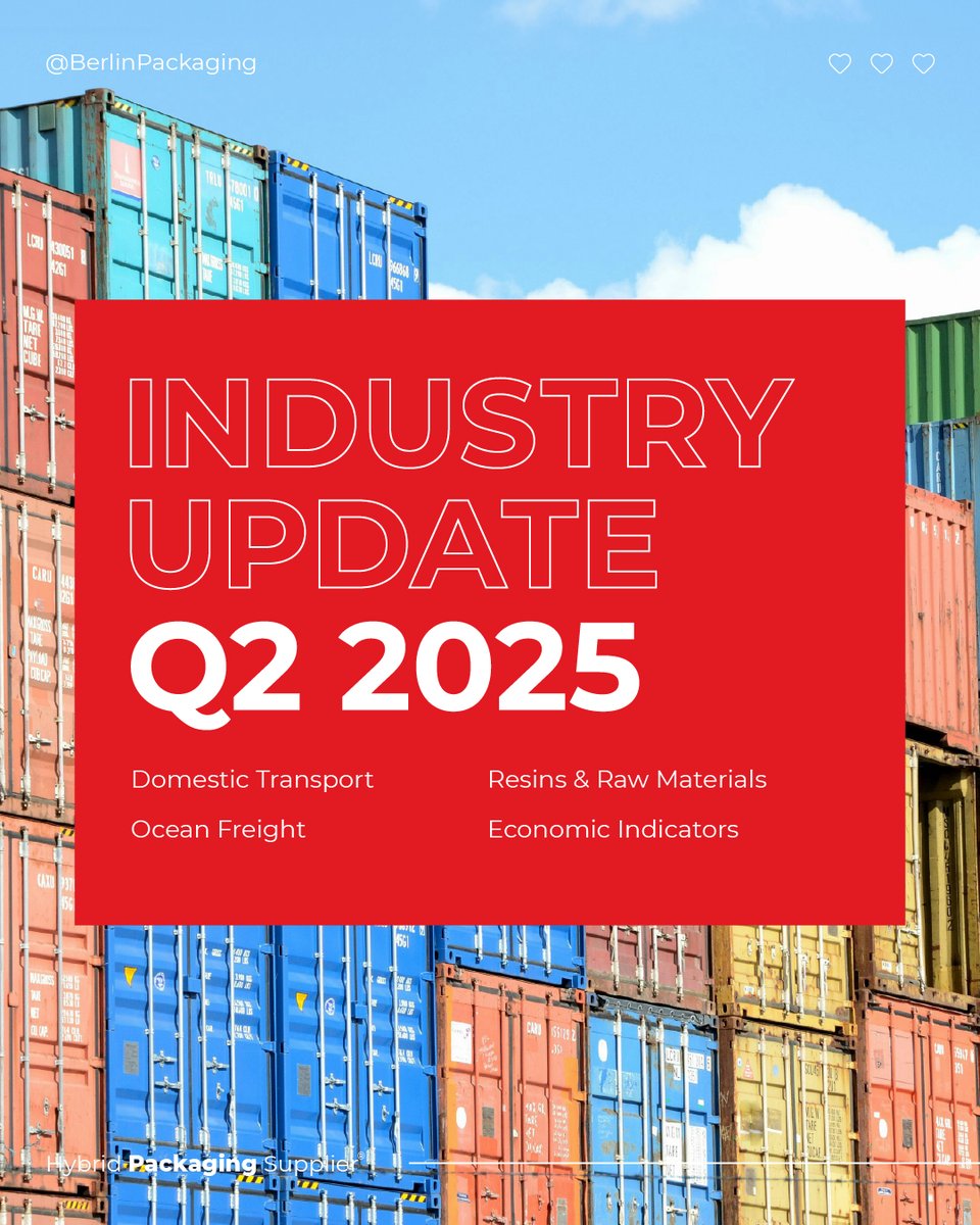 At Berlin Packaging, we closely monitor industry conditions that may impact your business. Read our latest Industry Update to learn more: berlinpackaging.com/insights/news/…

#packaging #packagingsupplier #packagingsolutions #rawmaterials #domestictransport #globalshipping